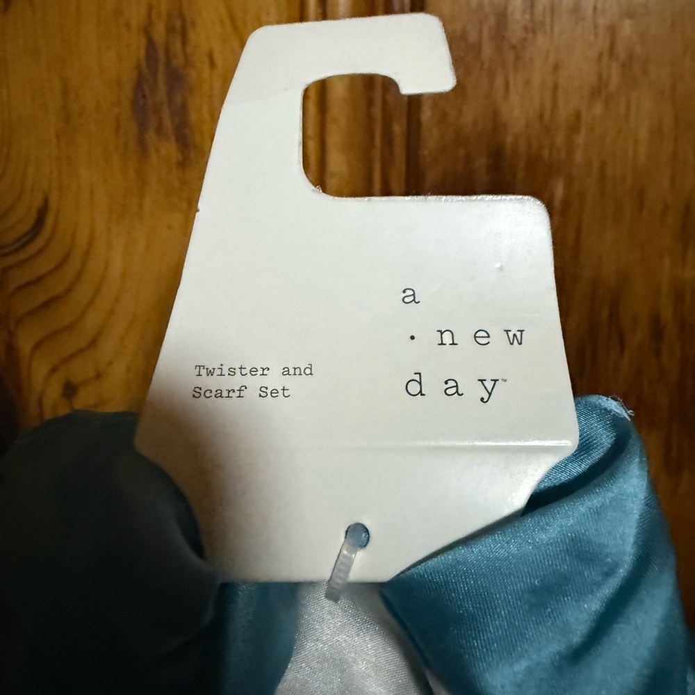 A New Day Twister and Scarf Set - Light Blue